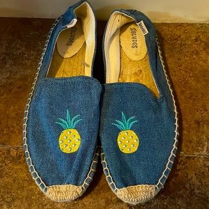 Soludos pineapple espadrilles size 9
